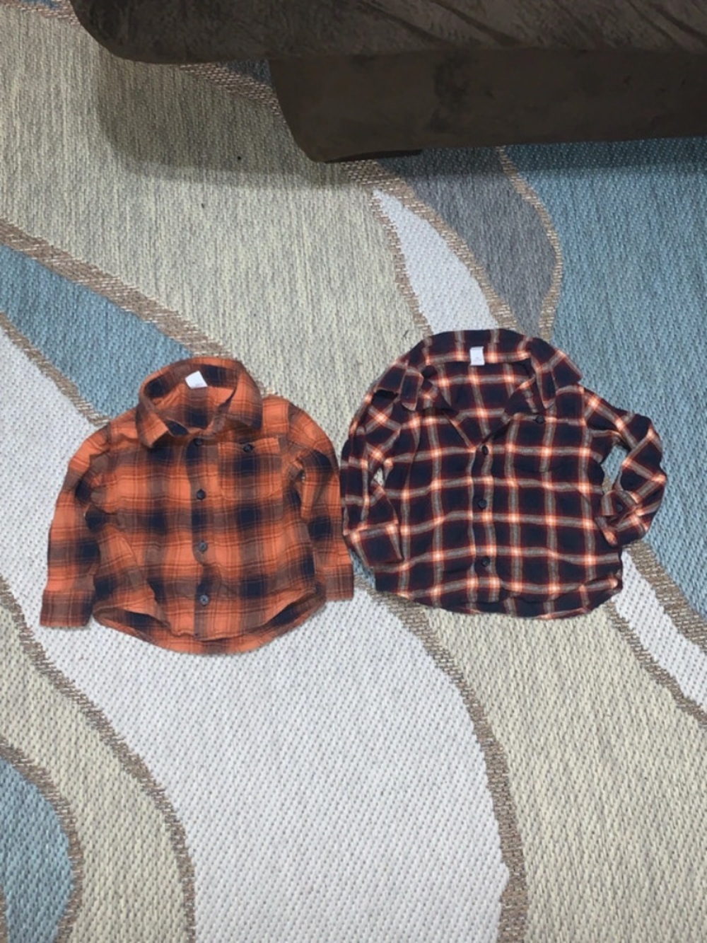EUC 2t Toddler boy Plaid Button Tops
